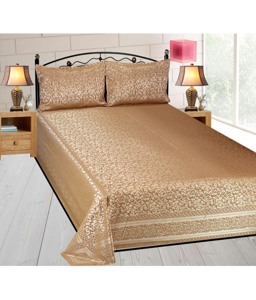 Ninenest Silk Double Bedsheet with 2 Pillow Covers Buy Ninenest Silk