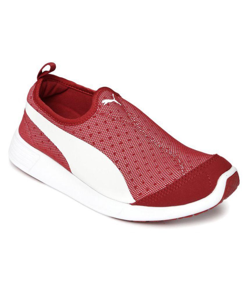 Puma Unisex Red ST Trainer Evo Slip-On Sneakers Red Casual Shoes - Buy ...