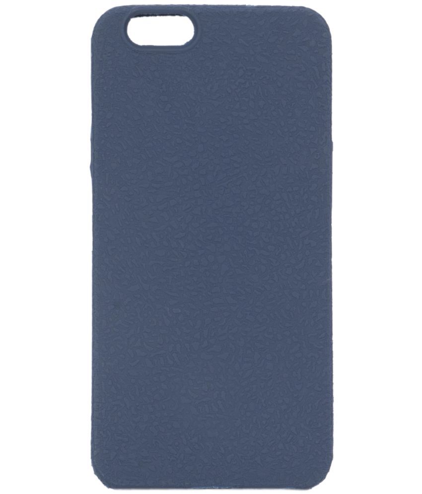 Oppo A57 Soft Silicon Cases Iway - Blue - Plain Back Covers Online at ...