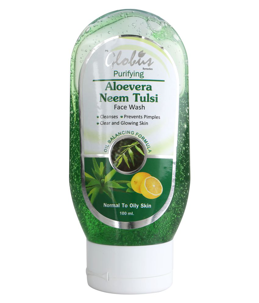 globus remedies Aloe Vera  Neem  Tulsi Face Wash 100 ml