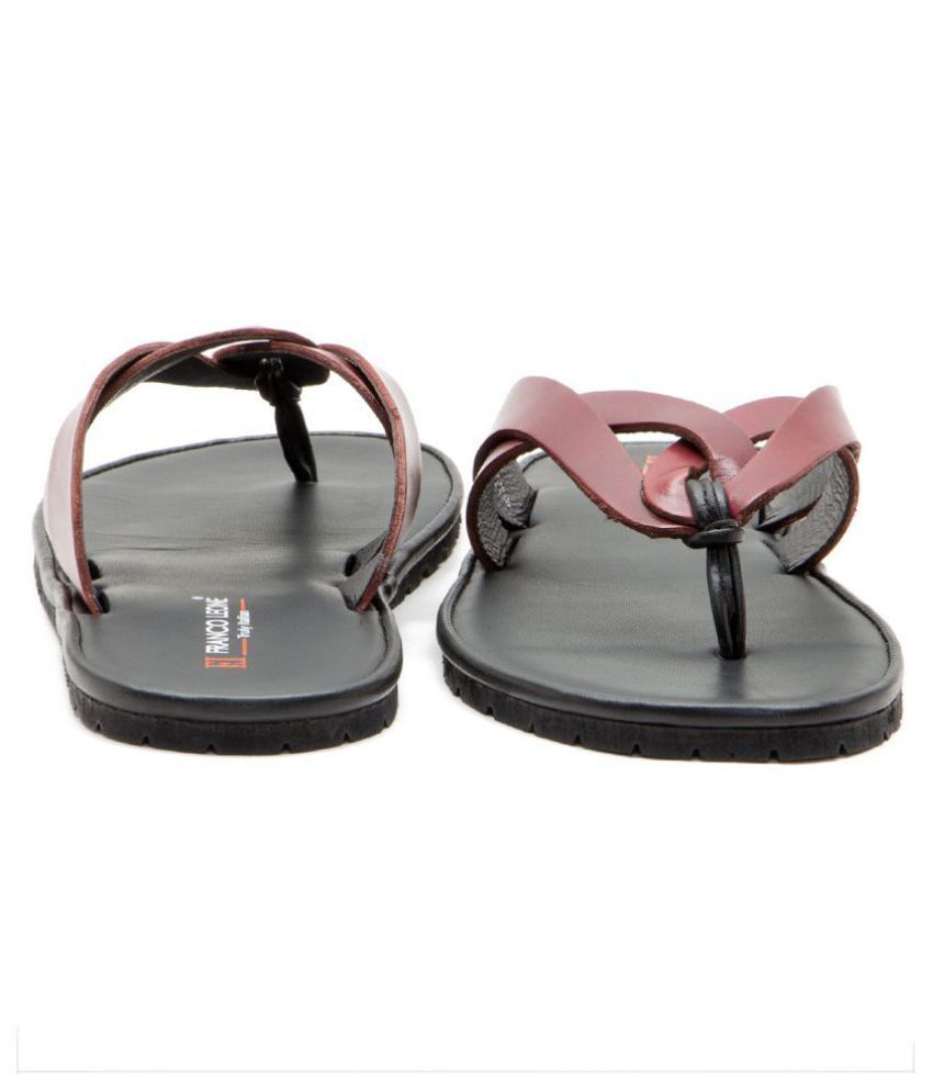 franco leone leather chappals