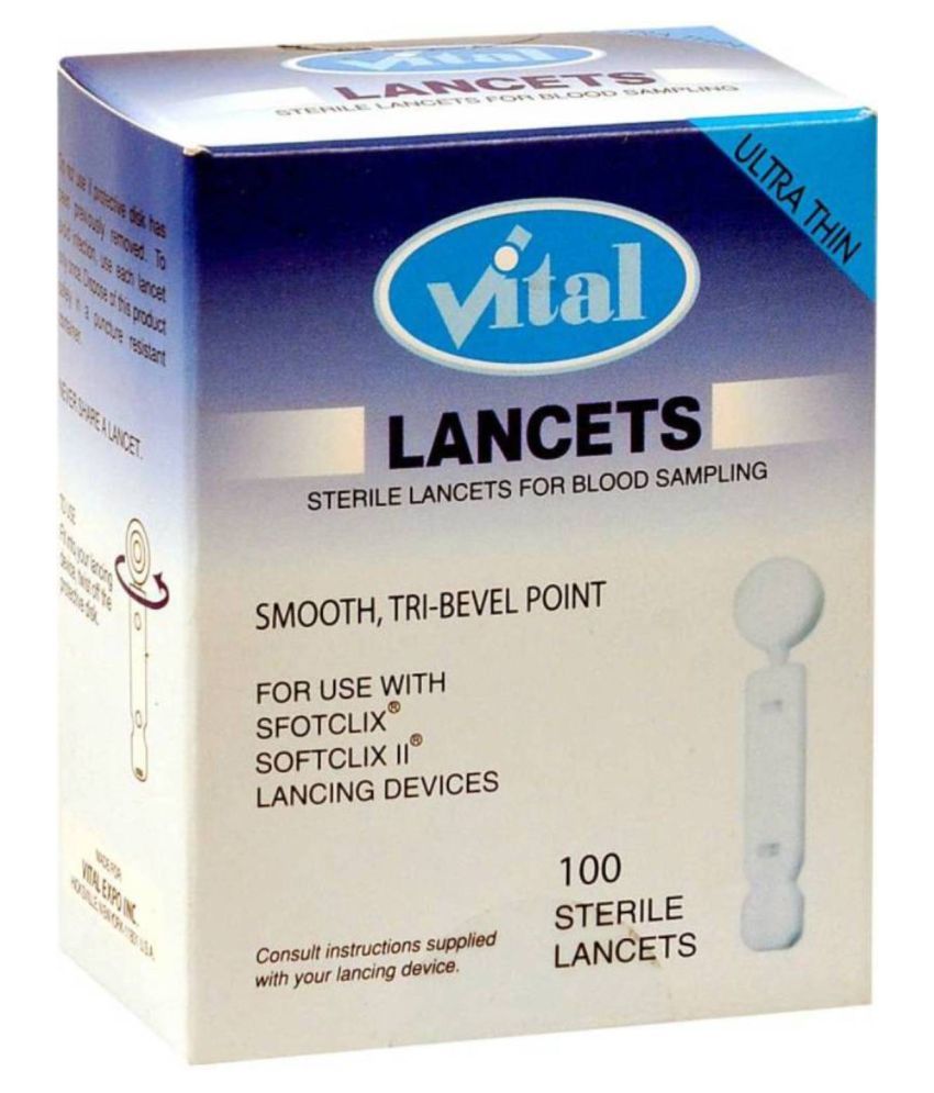     			Vital Vital Lancet Flat Glucometer