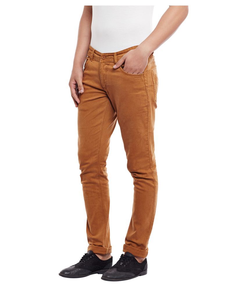 orange skinny jeans