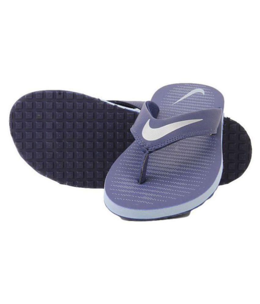 nike blue slippers