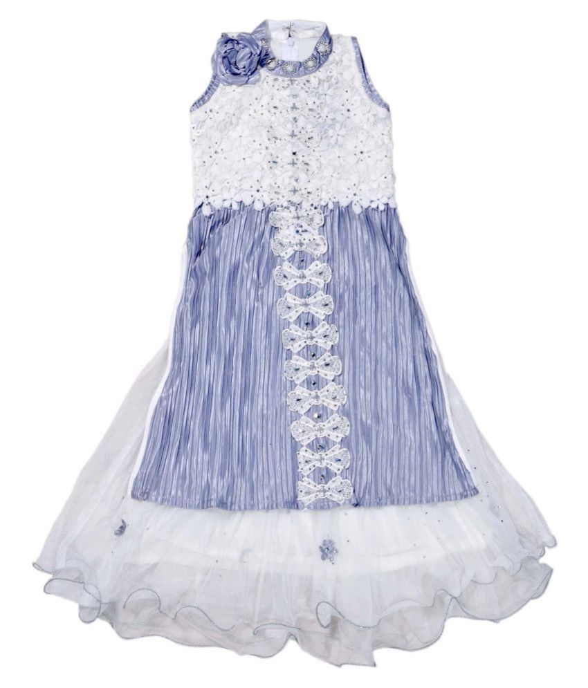 WHITE MASTANI DRESS FOR GIRLS 
