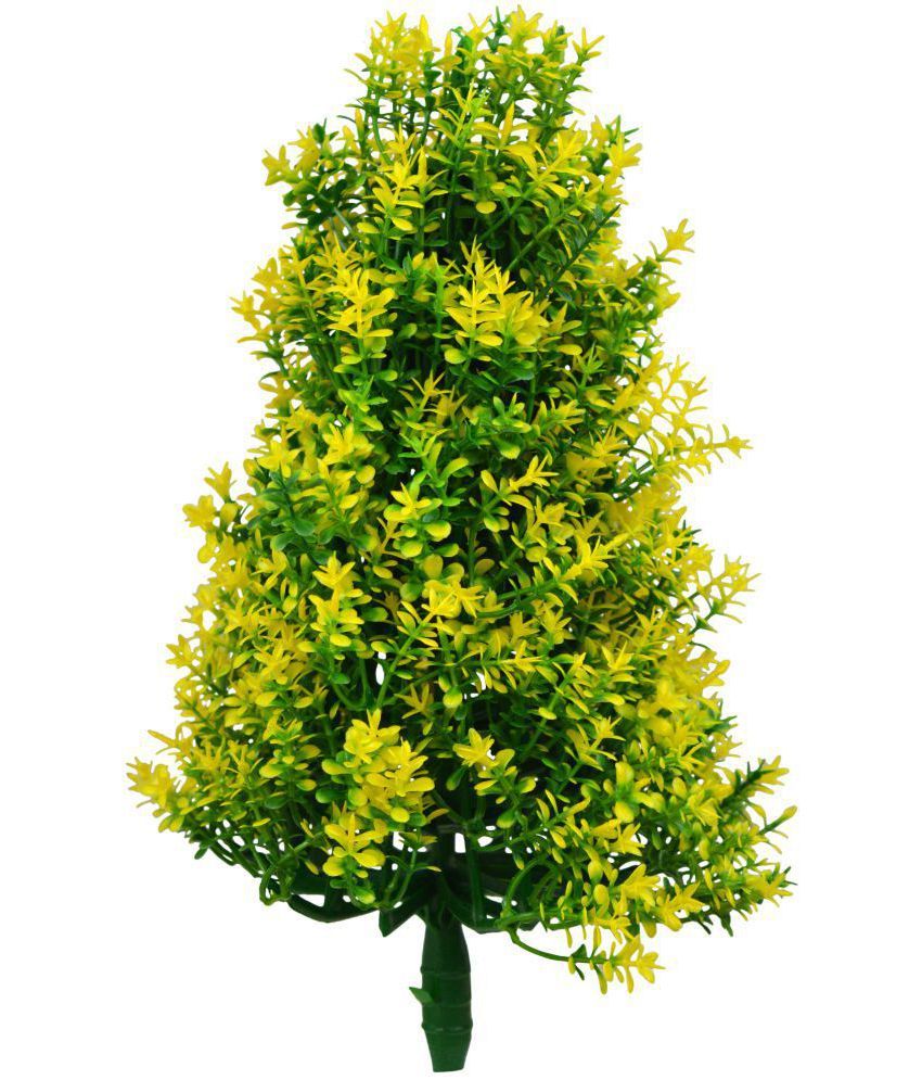 The Fancy Mart Artificial Bonsai Fabric Christmas Tree Yellow