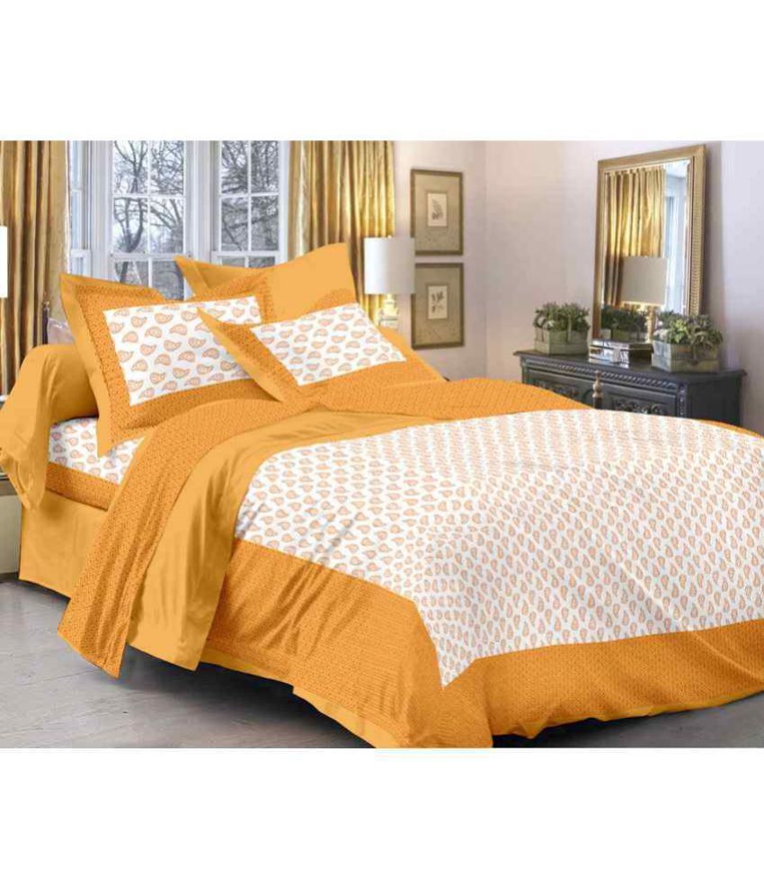     			Bombay Spreads Cotton Double Bedsheet with 2 Pillow Covers