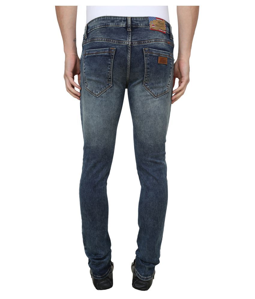 mid blue relaxed flare jeans