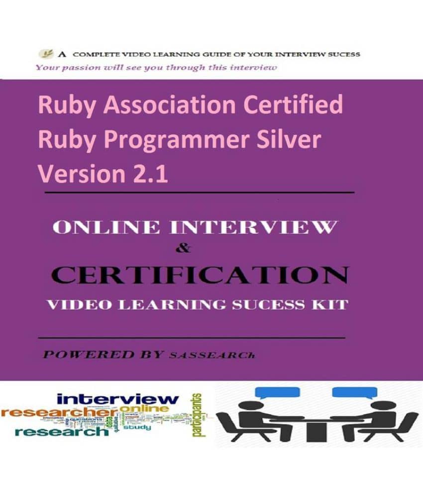 Ruby Association Certified Ruby Programmer Silver Version 2 1 Online Certification Ebook Downloadable Study Material Buy Ruby Association Certified Ruby Programmer Silver Version 2 1 Online Certification Ebook Downloadable Study Material Online