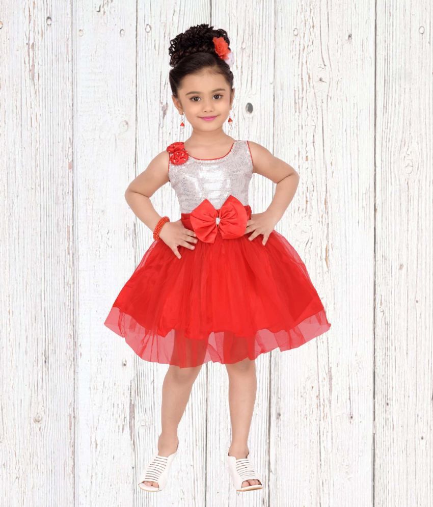 satin full frock