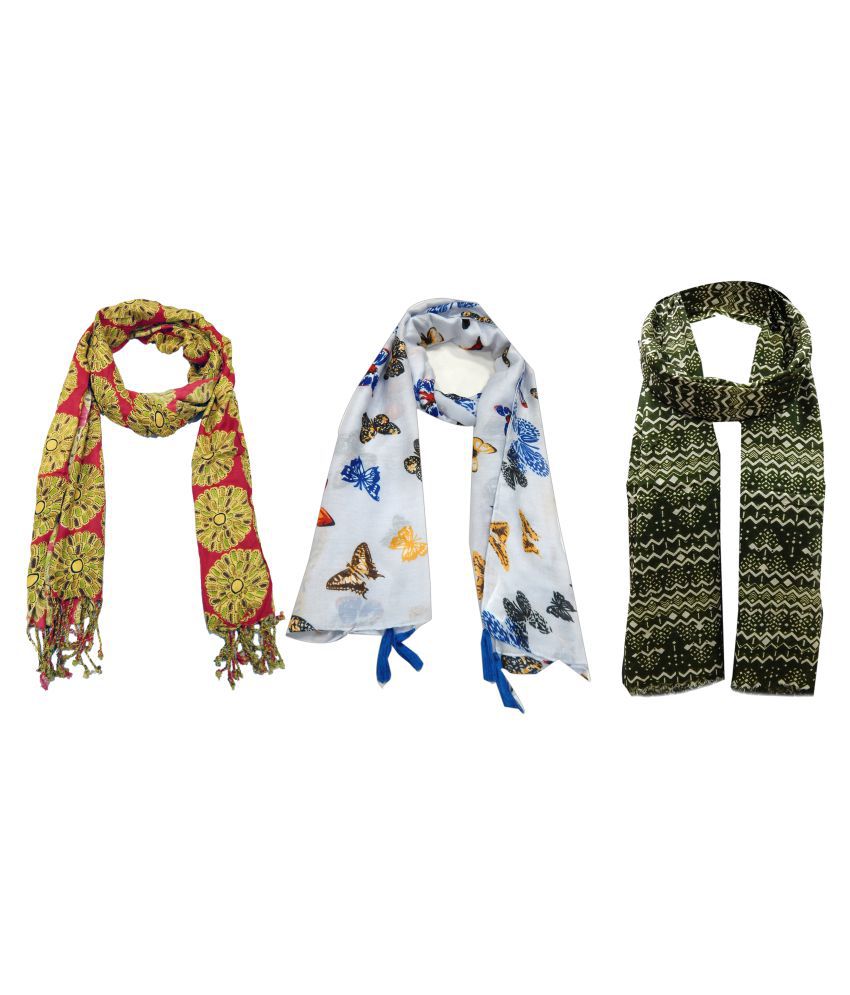  BOLLYWOOD  ACCESSORY  Multi Polyester Scarves Buy Online at 