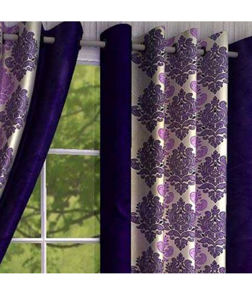 Homesense Set of 2 Door Eyelet Curtains Abstract Purple Buy Homesense Set of 2 Door Eyelet