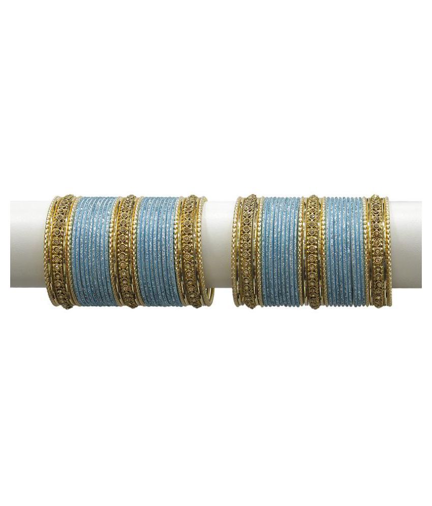 sky blue colour bangles
