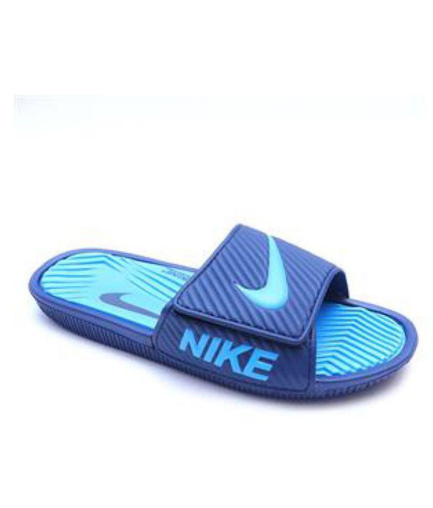 Nike Benassi Solarsoft Mens Slide Blue Slide Flip flop - Buy Nike ...