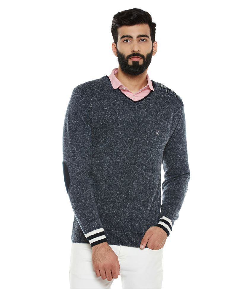     			Duke Blue V Neck Sweater