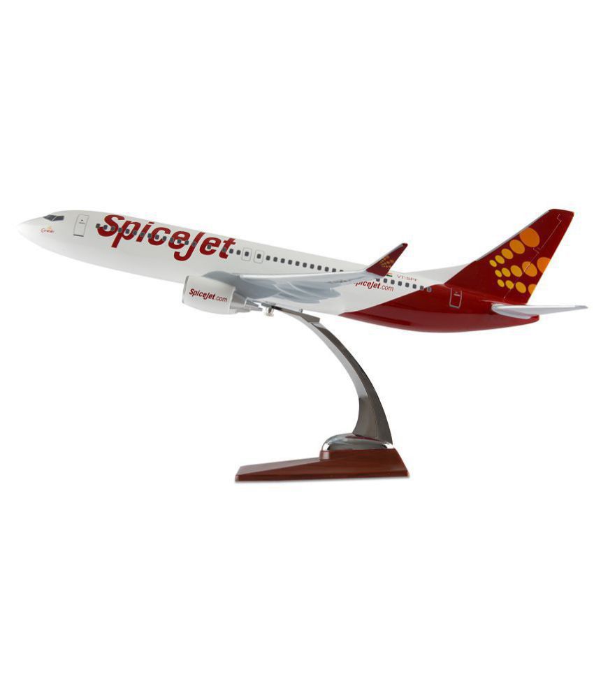     			Spice Modello White & Red Big SpiceJet Aircraft Collectible