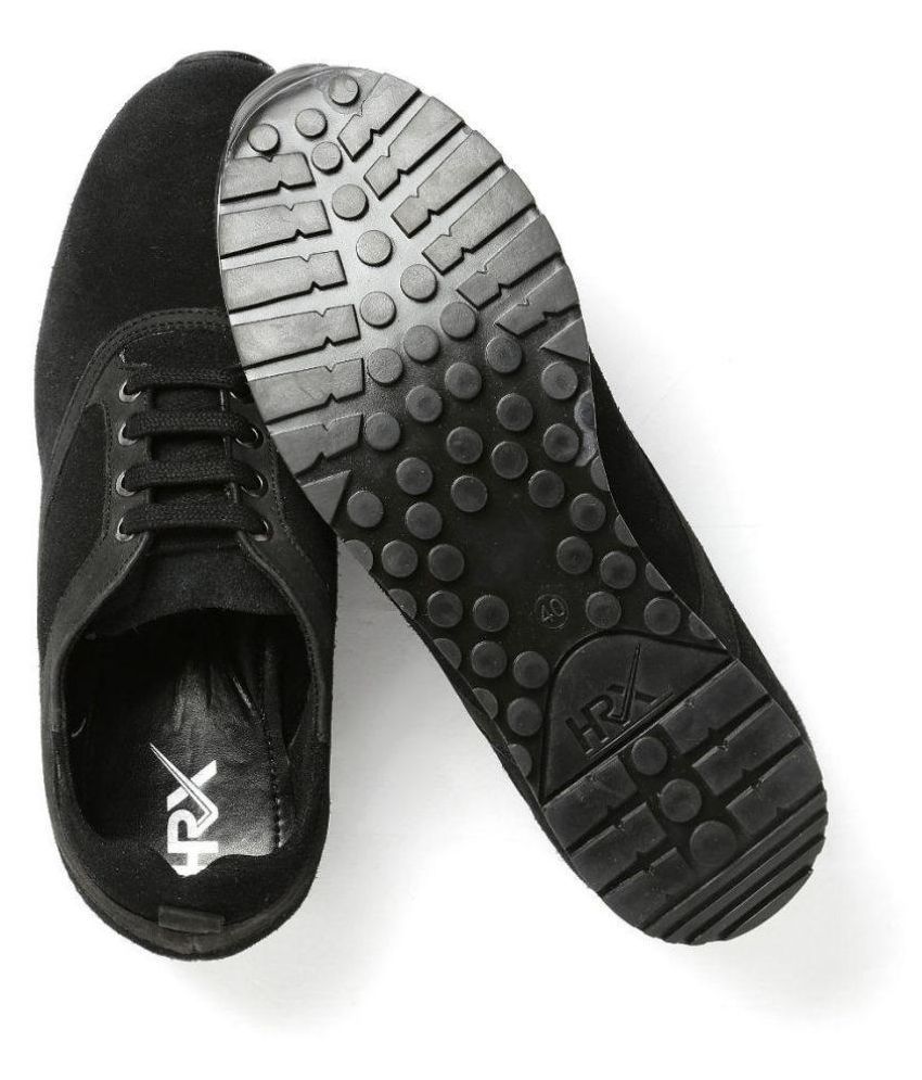 hrx black casual shoes