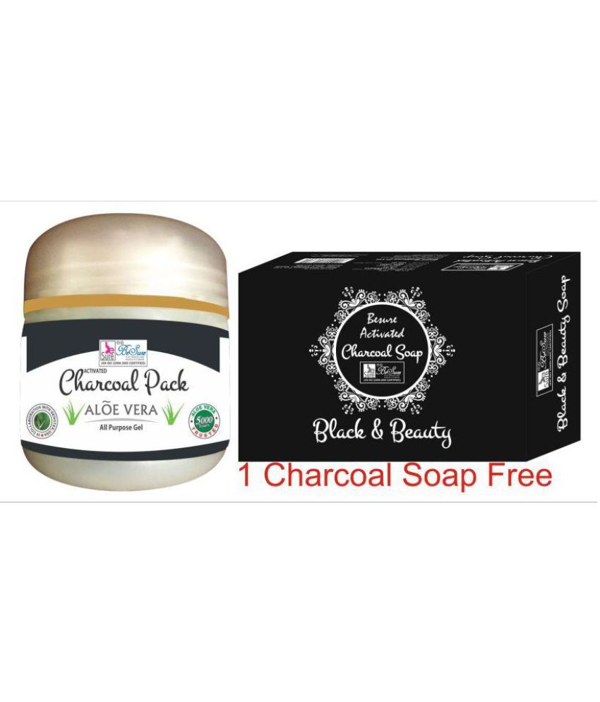 BeSure Aloe Vera Activated Charcoal Face Pack Face Pack Gel 100 gm Buy