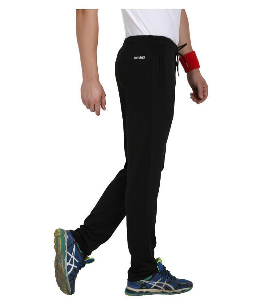 New Men Omtex - Black Cotton Mens Trackpants ( Pack of 1 ) - L 2025 at ShopCircuit | ONDC