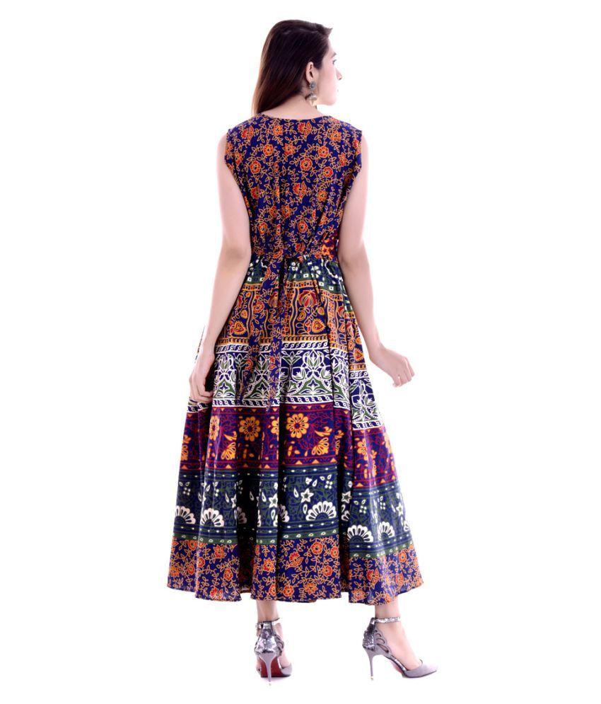multi color gown
