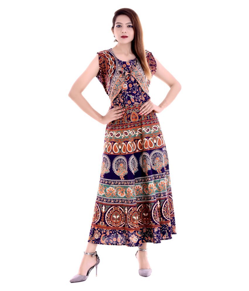multi color gown
