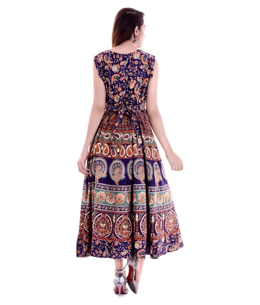 multi colour gown