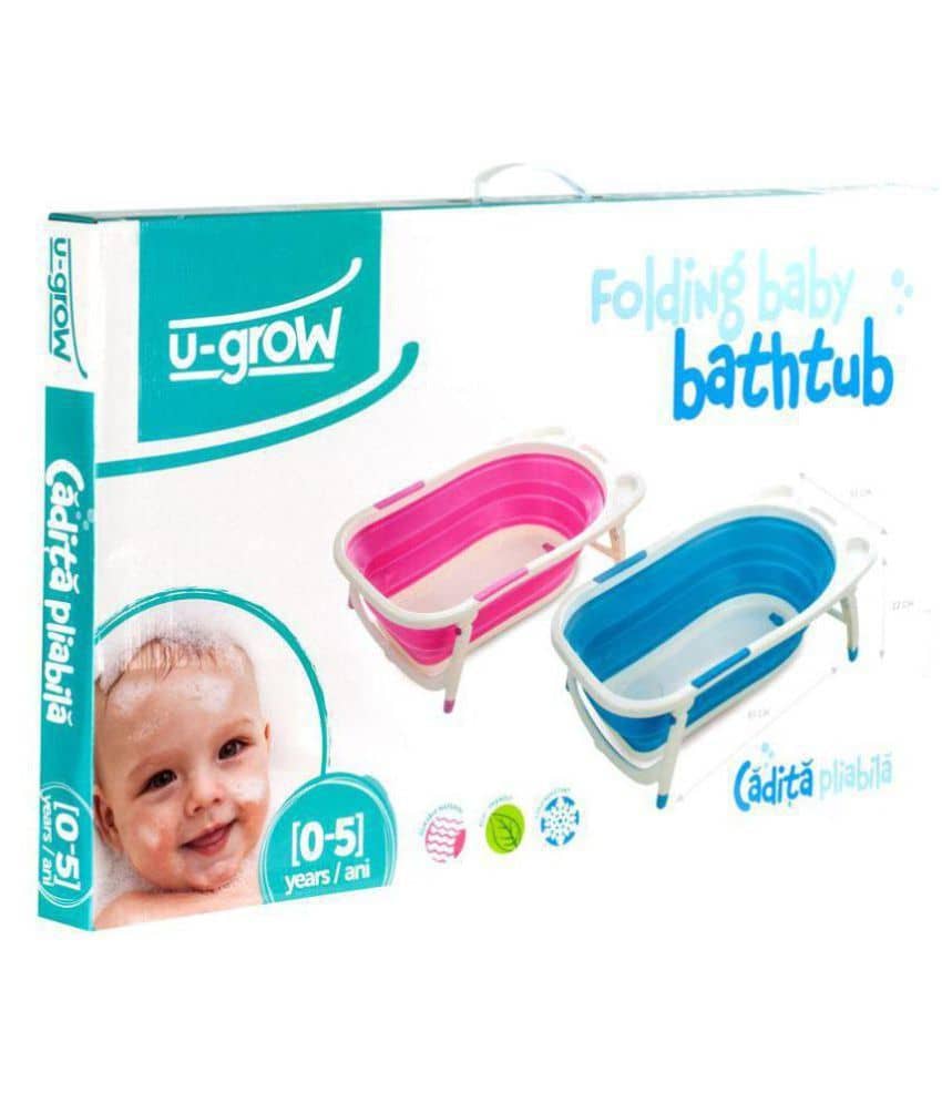 UGrow Pink Polypropylene Baby Bath Tub Buy UGrow Pink Polypropylene