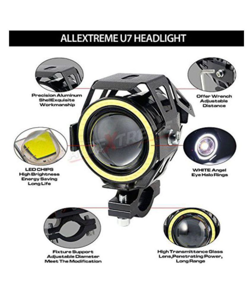 Allextreme Fog Light For Two Wheelers - Bright White: Buy Allextreme ...