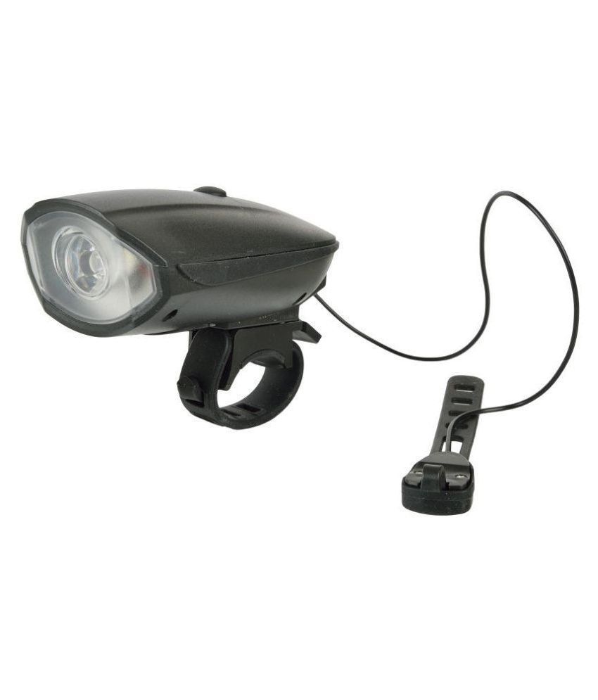 DarkHorse Bicycle CE Standard USB Rechargeable 3 Mode Front light and Horn 2 in 1 Light/Horn, Black