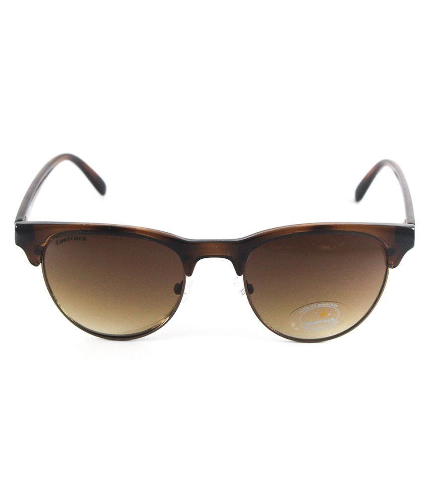 fastrack brown wayfarer sunglasses