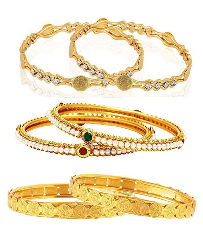     			YouBella Fashion Jewellery Stylish Bangles Combo for Girls and Women