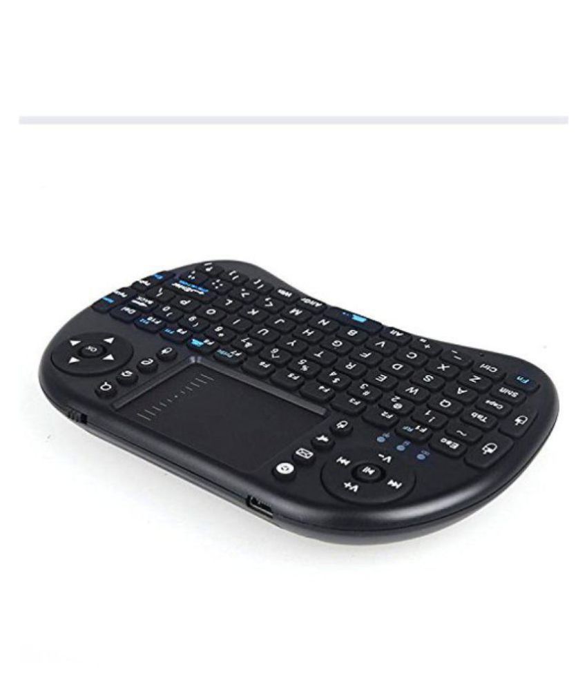 Rooq Mini Wireless Keyboard with Touchpad Black Bluetooth Keyboard