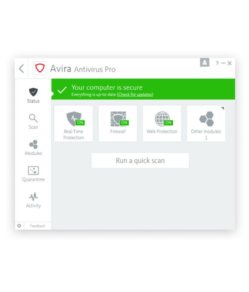 Avira Antivirus Latest Version ( 5 PC / 1 Year ...