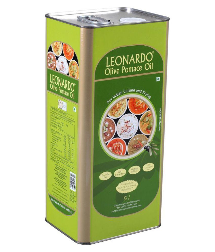 Leonardo Olive Oil Pomace Olive Oil 5 L Buy Leonardo Olive Oil Pomace Olive Oil 5 L At Best Prices In India Snapdeal