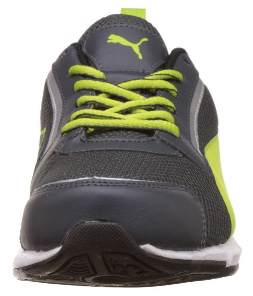 Puma Men's Black and Green Running Shoes - Buy Puma Men's ...