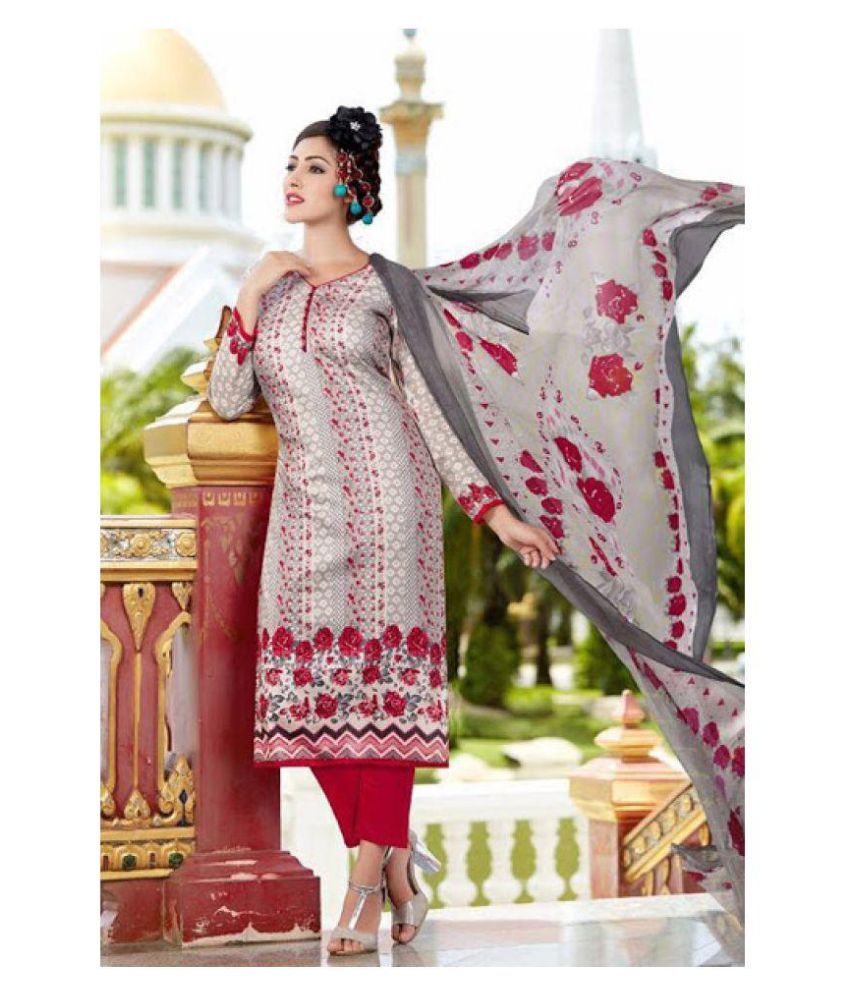 VSkin Multicoloured Satin Dress Material Buy VSkin Multicoloured