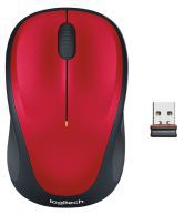 Logitech M235 Wireless Optical Mouse  (USB, Red)
