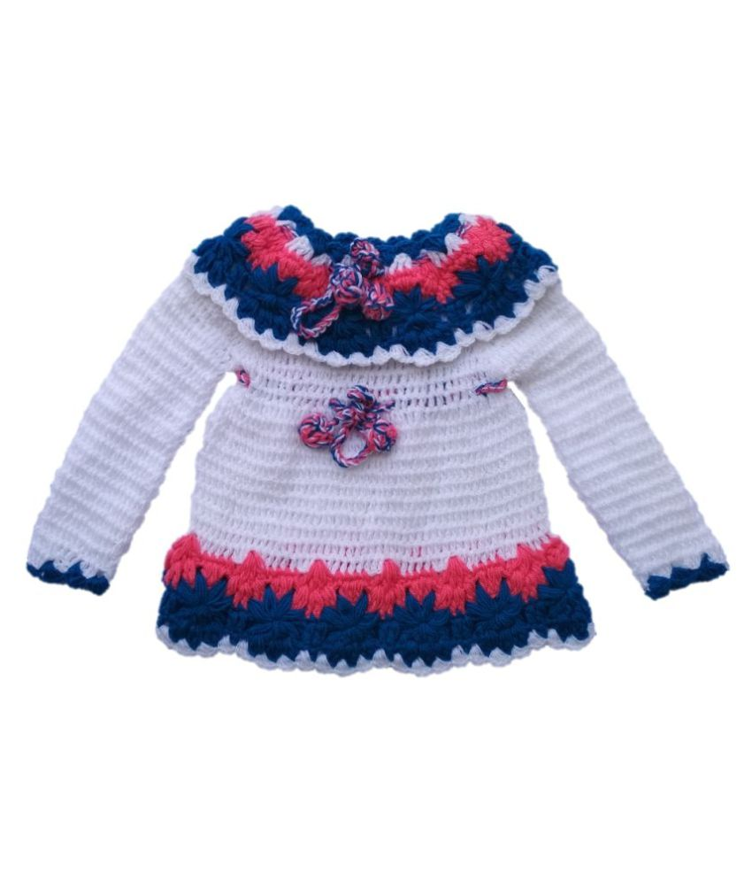 handmade woolen sweater for baby girl