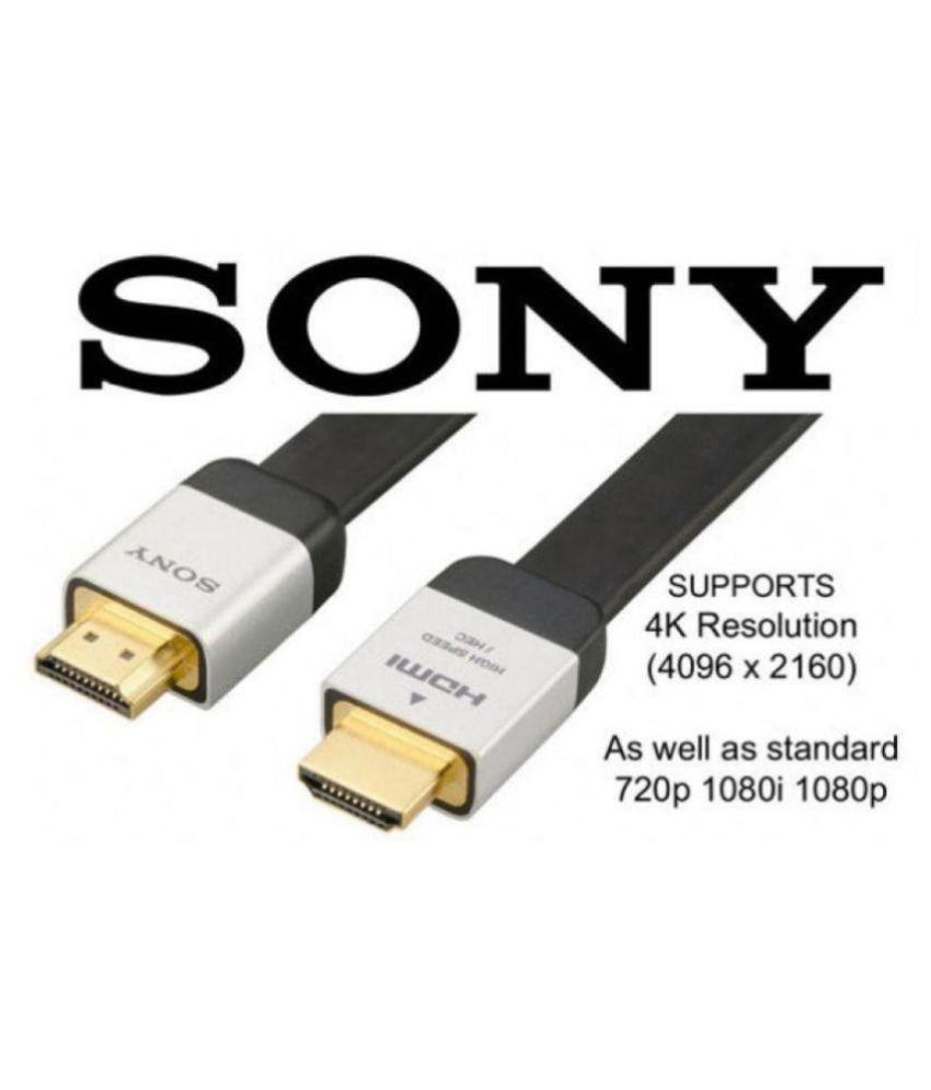 Buy SONY HDMI Cable 2 mtrs Online at Best Price in India Snapdeal