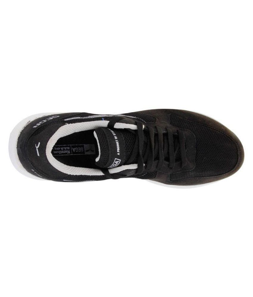 SEGA New Marathon Black Shoes Black Running Shoes - Buy SEGA New ...