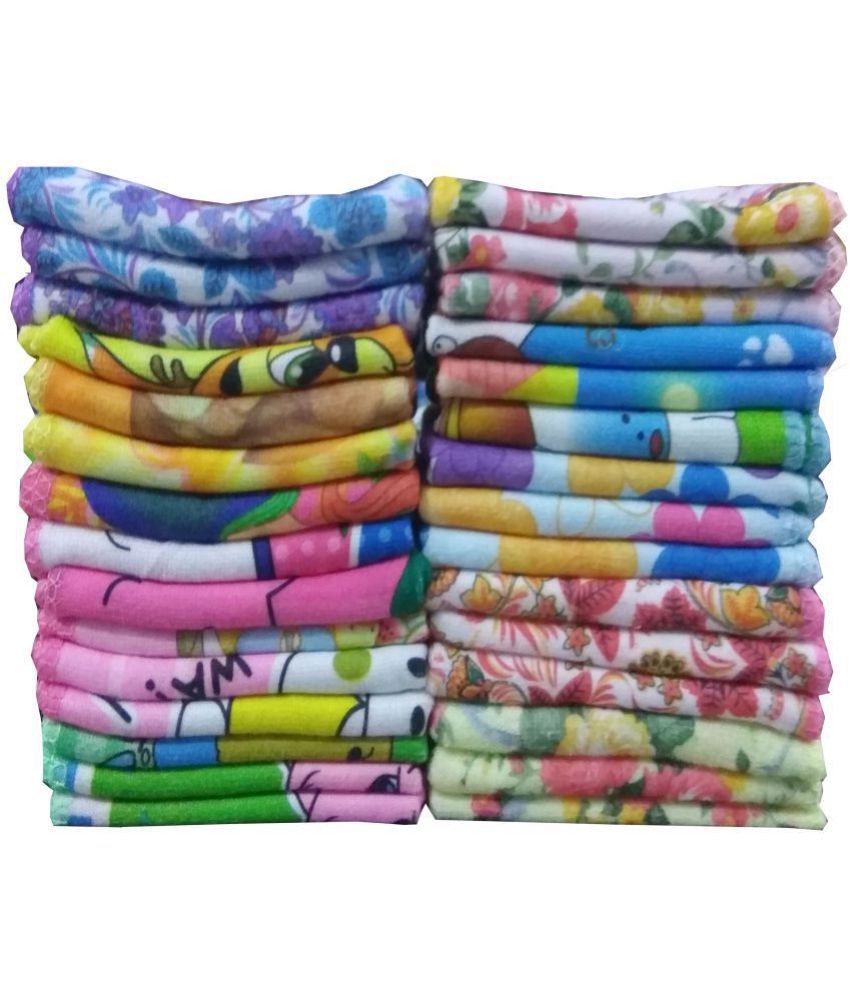    			Z Decor Set of 26 Face Towels (Multi Colour)
