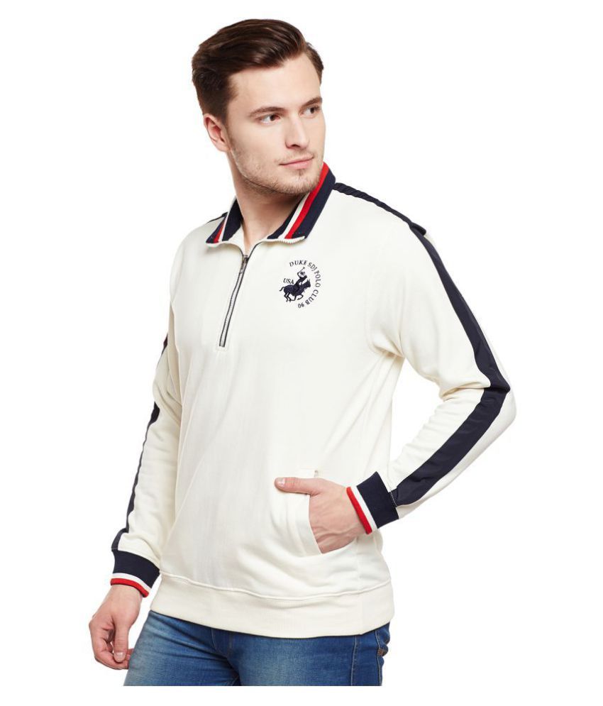 white v neck sweatshirt