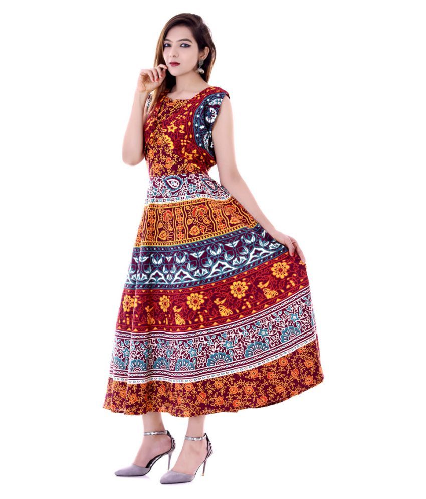 multi color gown