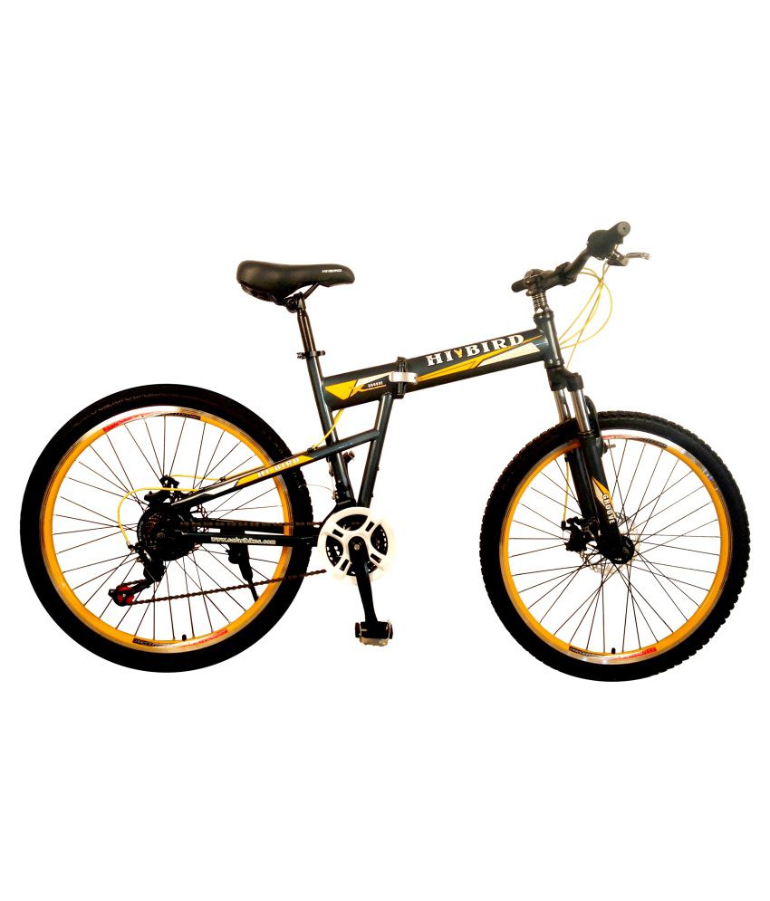     			HI-BIRD Groove Foldable 21 Gear Dual Disc Brakes Grey 66.04 cm(26) Mountain bike Cycle Bicycle Adult Bicycle/Man/Men/Women