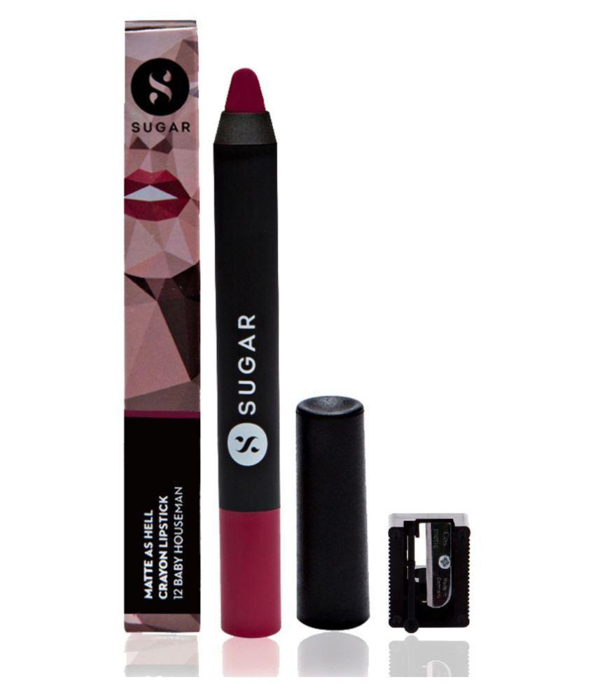 Sugar Cosmetics Matte As Hell Crayon Lipstick - 11 Elle 