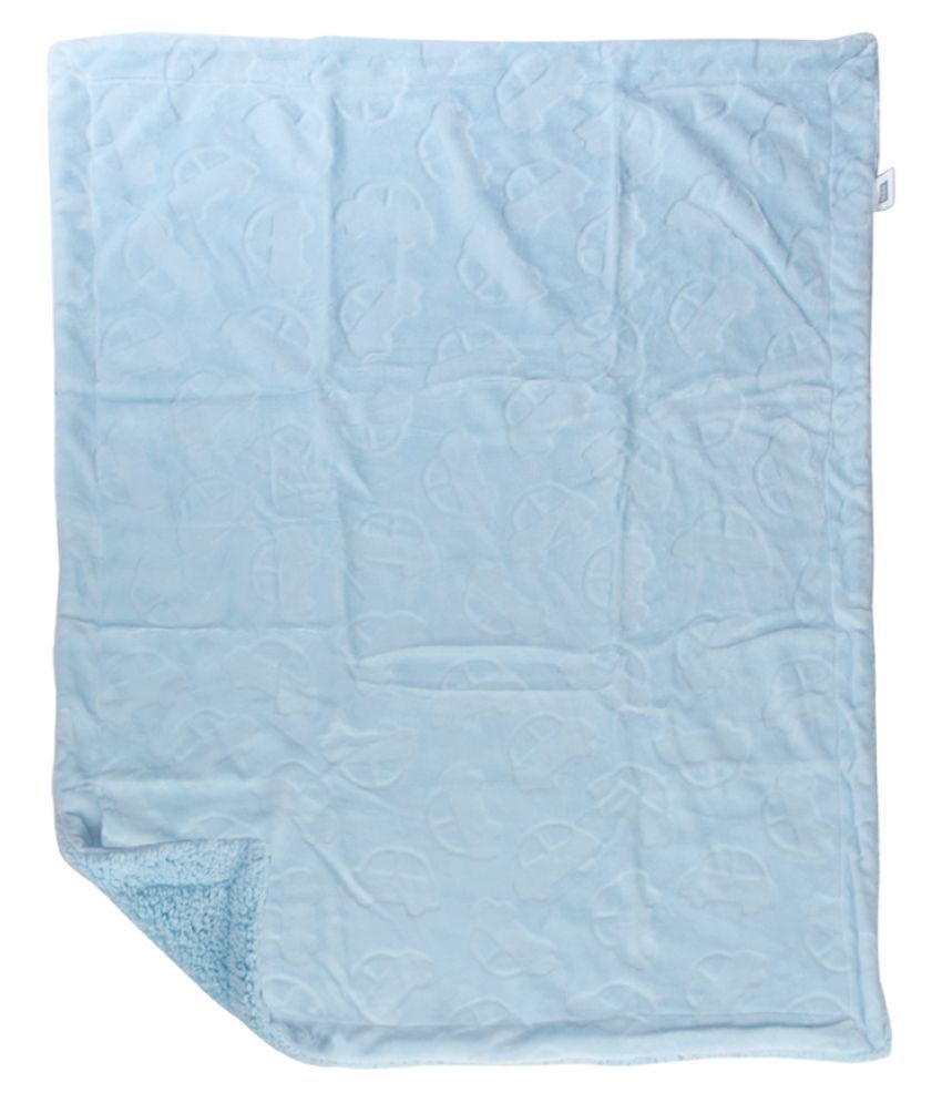     			Mee Mee Blue Cotton Baby AC Blanket ( 47 cm - 12 cm- 1 pcs)