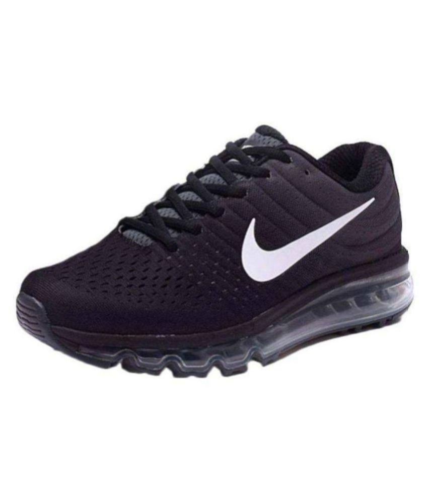 nike air max 2017 black running shoes