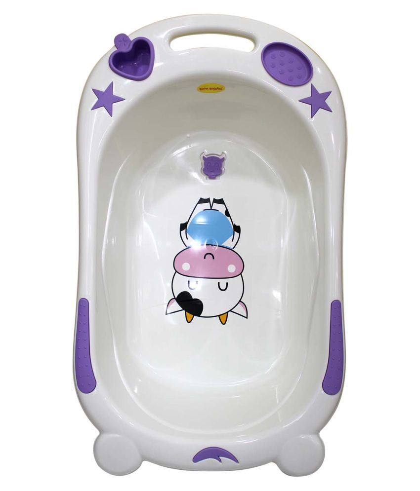 Born Babies Purple Plastic Baby Bath Tub: Buy Born Babies ...