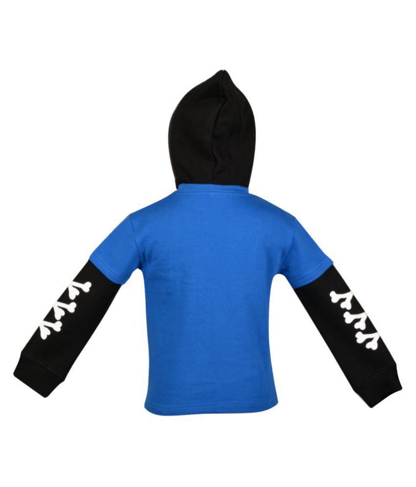 black royal blue sweatshirt