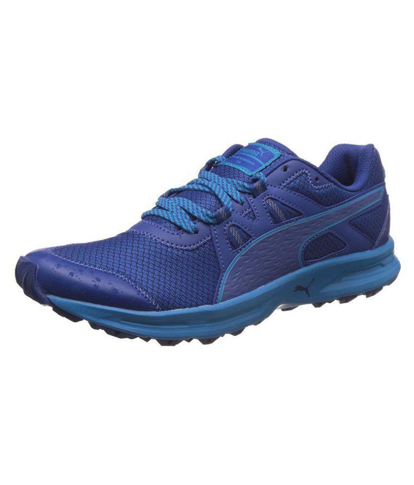 puma descendant tr blue running shoes